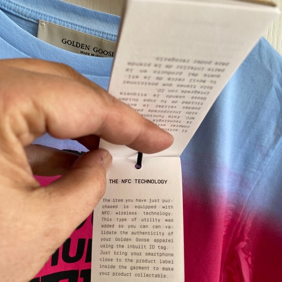 Golden Goose Ania tye dye El Sur del Mundo T Shirt Small NWT. - Picture 11 of 16